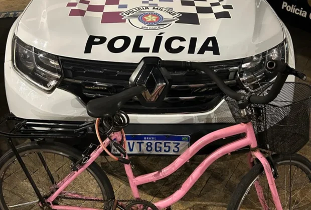 PM de Artur Nogueira prende homem em flagrante por furto de bicicleta