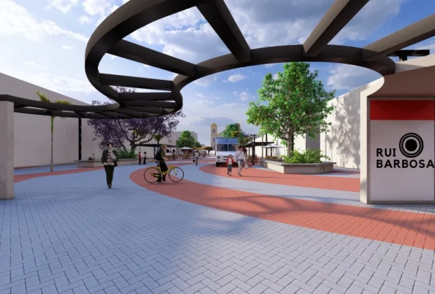 Prefeito de Mogi Guaçu recebe projeto de reforma da Praça Rui Barbosa