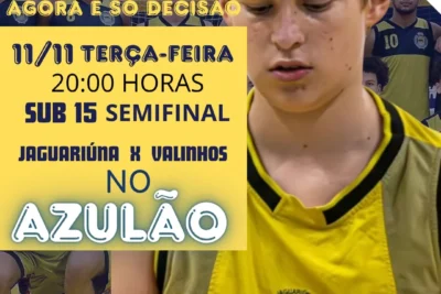 Jaguariúna enfrenta Valinhos na semifinal da Liga Metropolitana de Basquete Sub-15