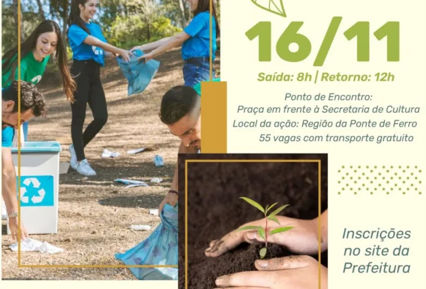 Prefeitura de Cosmópolis promove Arrastão Ecológico e plantio de mudas neste sábado