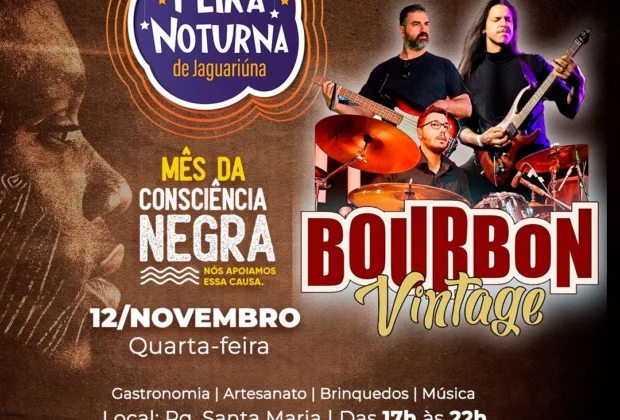 FEIRA NOTURNA DE JAGUARIÚNA ACONTECE HOJE NO PARQUE SANTA MARIA