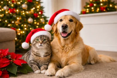 Os perigos do Natal para Nossos Pets