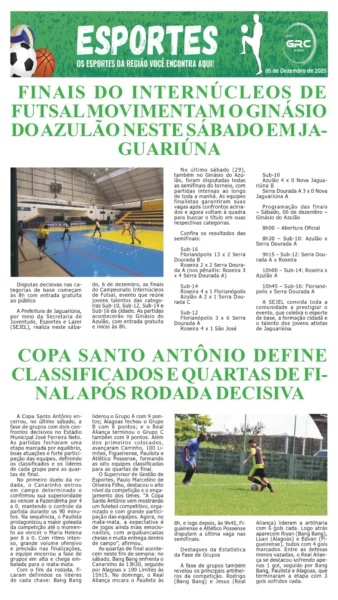 Esportes 05-12-25