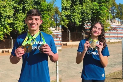Kauan e Maria Clara representam Itapira e o Brasil nos Jogos Sul-Americanos Escolares no Paraguai