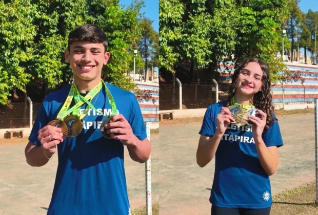 Kauan e Maria Clara representam Itapira e o Brasil nos Jogos Sul-Americanos Escolares no Paraguai