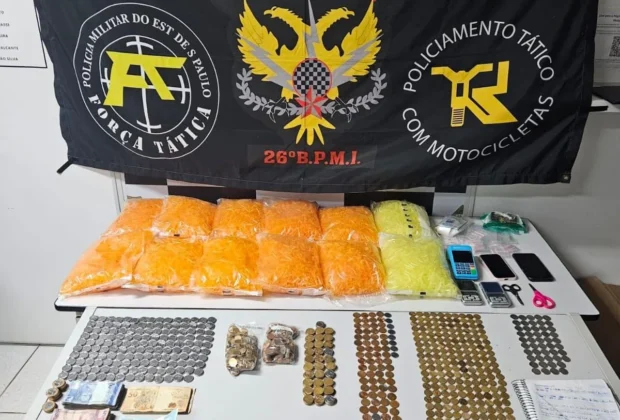 Polícia Militar prende homem por tráfico de drogas em residência no Jardim Ypê II, em Mogi Guaçu