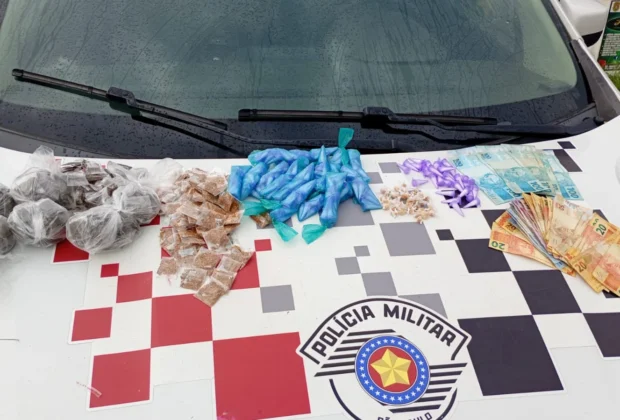 Polícia Militar prende criminoso e apreende grande quantidade de drogas em Pedreira