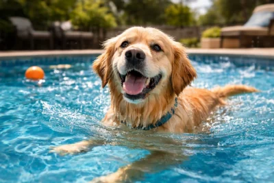 Cães e Piscina: Diversão, Cuidados e Riscos que Todo Tutor Precisa Conhecer