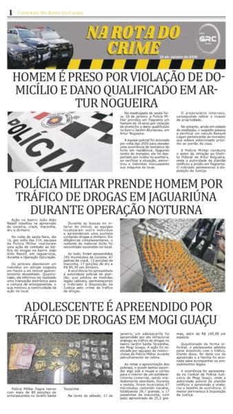 Na Rota do Crime 20-01-26