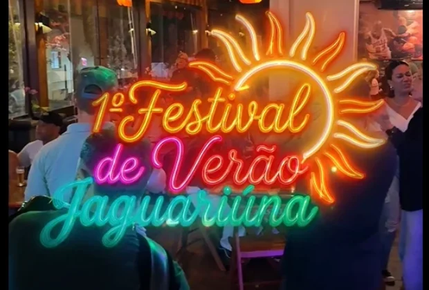 O FESTIVAL DE VERÃO DE JAGUARIÚNA COMEÇOU