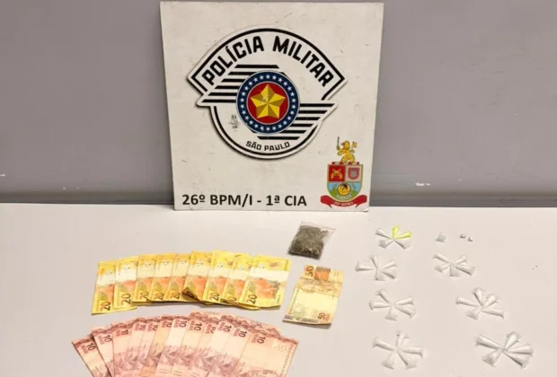 Dois são detidos por tráfico de drogas em ações distintas da PM em Estiva Gerbi