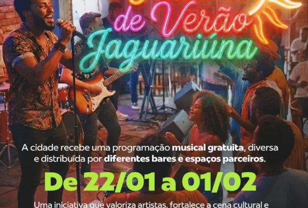 1º FESTIVAL DE VERÃO AGITA JAGUARIÚNA A PARTIR DESTA QUINTA