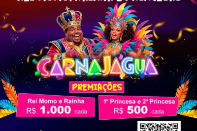CONCURSO DO REI MOMO E DA CORTE DO CARNAJAGUÁ TEM INSCRIÇÃO ATÉ TERÇA