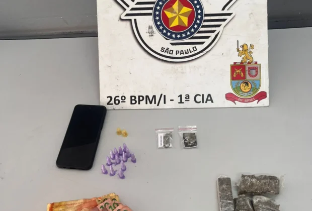 Polícia Militar prende homem por tráfico de drogas no Jardim Santa Cecília