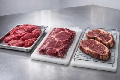 Carne fresca, a vácuo ou maturada: o que muda do açougue até o seu prato