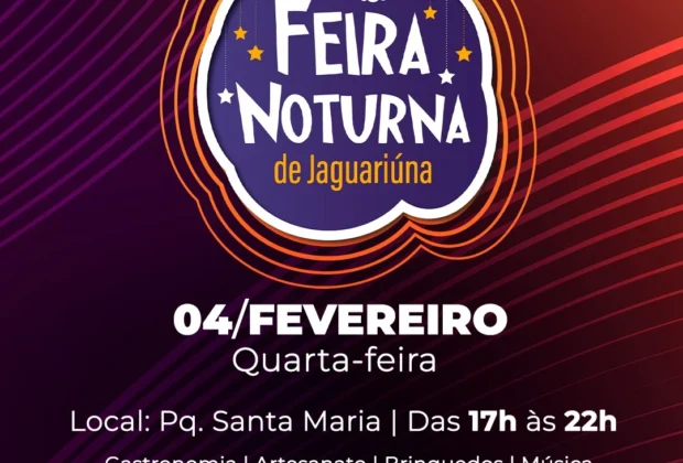 HOJE TEM FEIRA NOTURNA NO PARQUE SANTA MARIA