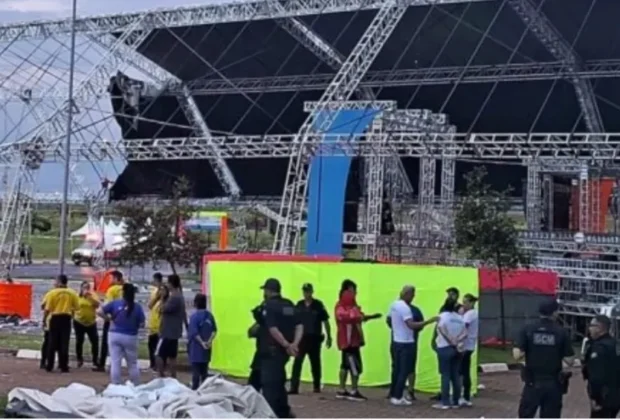 Temporal interrompe Carnaval da Família e deixa seis feridos em Paulínia