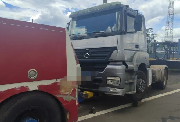 Polícia Rodoviária aborda caminhão com 316 multas e R$ 10 mil em evasões de pedágio na SP-340 em Campinas