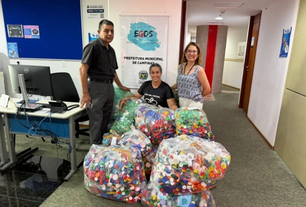 SerSol doa mais 150 quilos de tampinhas para o projeto Quem Ama Protege