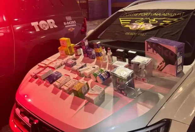 Colombianos são presos com produtos furtados de farmácias na Rodovia dos Bandeirantes, em Campinas