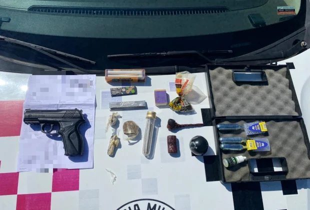 Polícia Militar atende ocorrências de dano a veículos e apreensão de drogas em Itapira