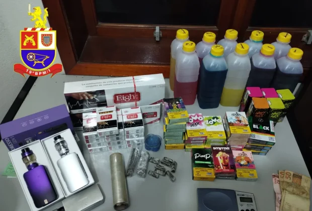 Polícia Militar flagra tráfico de drogas e apreende máquinas de jogo de azar em Cosmópolis