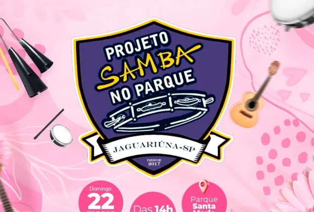 Samba no Parque em Jaguariúna terá edição especial dedicada às mulheres neste domingo