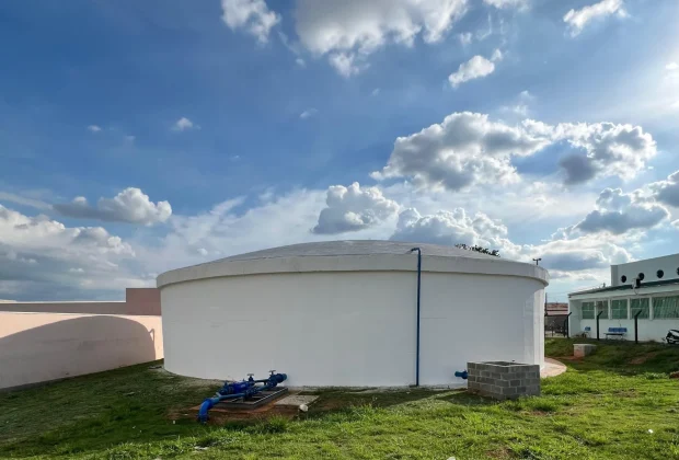 Artur Nogueira: Reservatório de água solicitado pelo vereador Beto Baiano é concluído no Jardim Sacilotto II