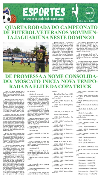 Esportes 06-03-26