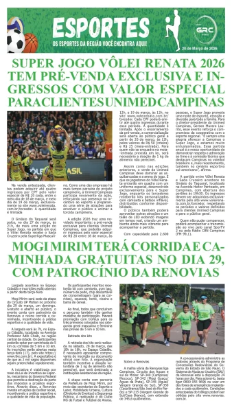 Esportes 20-03-26
