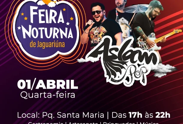 PARQUE SANTA MARIA RECEBE A FEIRA NOTURNA DE JAGUARIÚNA NESTA QUARTA