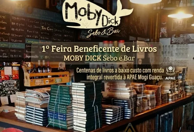 Moby Dick realizará feira beneficente de livros em maio