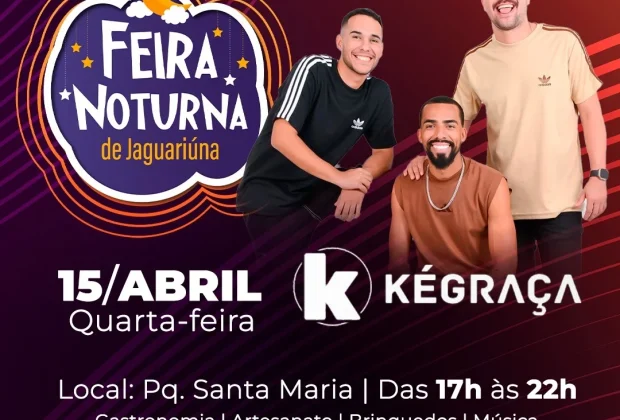 PARQUE SANTA MARIA RECEBE HOJE MAIS UMA EDIÇÃO DA FEIRA NOTURNA