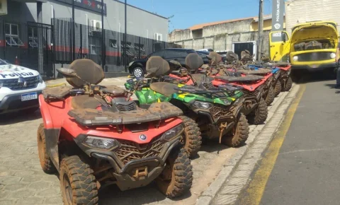 Polícia Rodoviária e Territorial apreendem caminhão adulterado com quadriciclos roubados em Itapira