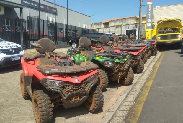Polícia Rodoviária e Territorial apreendem caminhão adulterado com quadriciclos roubados em Itapira
