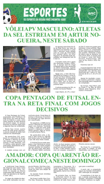 Esportes 24-04-26