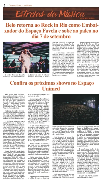 Estrela da Música 03-04-26