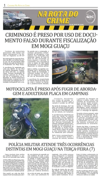 Na Rota do Crime 10-04-26