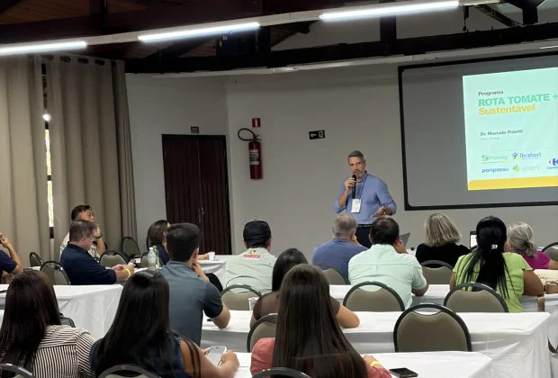 Rota do Tomate + Sustentável mobiliza produtores durante encontro do IBRAHORT