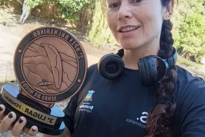 Parapentista de Amparo conquista pódio em competição de voo livre em Minas Gerais