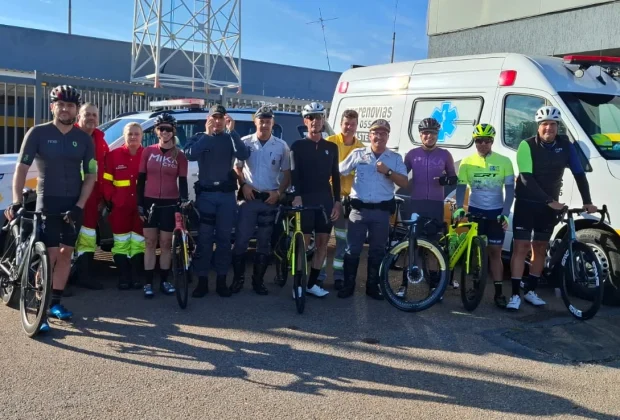 Policiamento Rodoviário realiza palestra educativa para ciclistas em Campinas