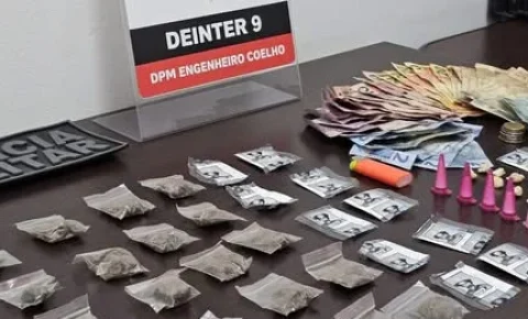 Polícias Civil e Militar apreendem drogas e dinheiro em Engenheiro Coelho