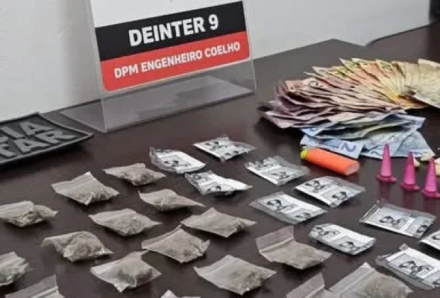 Polícias Civil e Militar apreendem drogas e dinheiro em Engenheiro Coelho