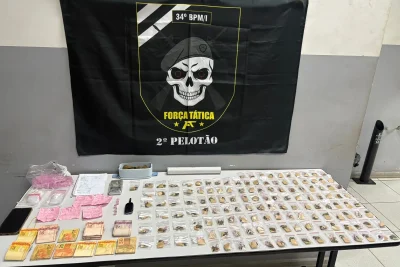 Suspeito é preso com 145 porções de maconha ao tentar abastecer ponto de tráfico em Mogi Guaçu