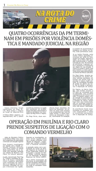 Na Rota do Crime 08-05-26