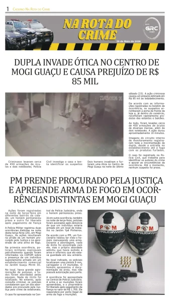 Na Rota do Crime 29-05-26
