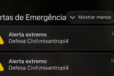Defesa Civil Nacional tira sistema do ar após envio de alerta falso a celulares