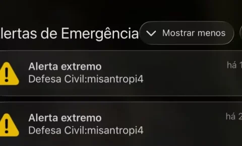 Defesa Civil Nacional tira sistema do ar após envio de alerta falso a celulares