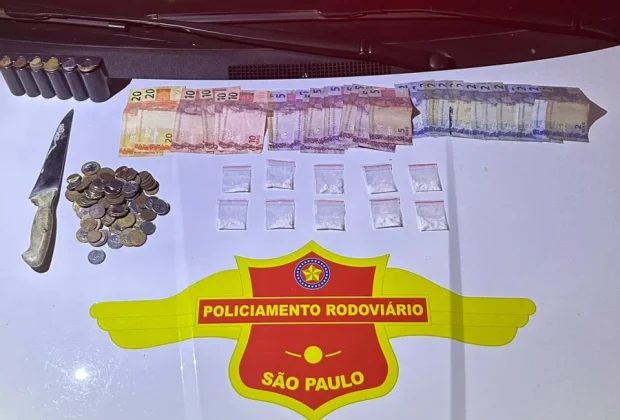 Policiamento Rodoviário prende homem por tráfico de drogas em Amparo