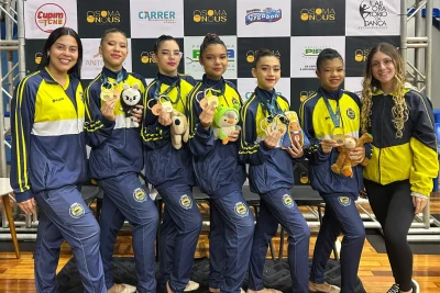 JAGUARIÚNA CONQUISTA RESULTADO HISTÓRICO NA GINÁSTICA RÍTMICA EM PIRACICABA